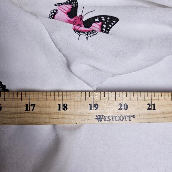Buddy Love Ray Butterfly Dress Short Elastic Waist White Mini Coquette Size M - Picture 12 of 16